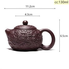 Çay Potu Mor Kil Xishi Filtre Çaydanlıklar Güzellik Su Isıtıcısı Ham Cevher El Yapımı Çay Seti Drinkware 130ML | Çaydanlıklar