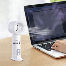 Mini El Bladess Fan Hava Soğutucu USB Şarj Edilebilir Ventilatör LED Ligth Ayrılabilir Temel Taşınabilir Fan Açık / Ofis | Hayranları