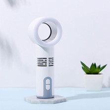 Mini El Bladess Fan Hava Soğutucu USB Şarj Edilebilir Ventilatör LED Ligth Ayrılabilir Temel Taşınabilir Fan Açık / Ofis | Hayranları