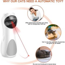 Kedi Oyuncak Akıllı Interaktif Tease LED Lazer Oyuncaklar Için LED Lazer Oyuncaklar Otomatik Çok Açı Eğitim El Tutulan Modu Spin Elektronik Pet | Kedi Oyuncakları