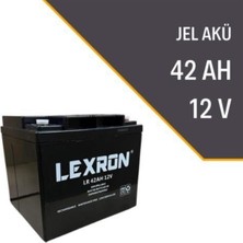 N&D Lighting Lexron 12 Volt 42AH Amper Solar Sistem ve Elektrikli Araç Jel Akü