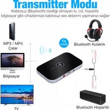 Ally 2in1 Kablosuz Bluetooth 5.0 Ses Alıcı Verici Receiver Transmitter Adaptör