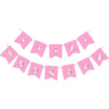 Iyi Ki Doğdun Pembe -Gümüş Yazı