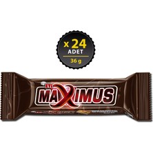 Eti Maximus Sütlü Çikolata Kaplı Yer Fıstıklı Karamelli Nuga Bar 36 g x 24 Adet