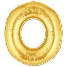 KENPAZAR Her Şey Burada Parti Aksesuar O Harf Folyo Balon Altın Renk  40 Inç