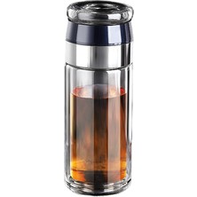 ZSSLD Cam Su Şişesi Çay Demlik Filtresi Çay Ayrımı Çift Duvar Cam Şişe Sızdırmaz Su Şişesi 300ML | Su Şişeleri (Yurt Dışından)