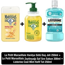 Le Petit Marseillais Zeytinyağı Sıvı Sabun + Vanilya Sütü Duş Jeli +Listerine Cool Mint Hafif Tat