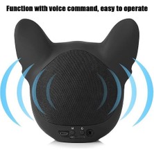 ZSSLD Bluetooth 4.1 Kablosuz Hoparlör, Açık Taşınabilir Mini Hoparlör Köpek Tipi Ile, 32G ile Bellek, Stereo Hoparlör Desteği Ses Kontrolü, Siyah (Yurt Dışından)