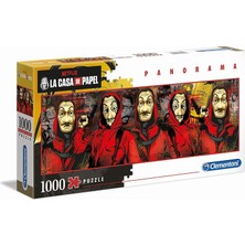 Clementoni - 39545 - La Casa De Papel Yetişkin Puzzle - Panorama - 1000 Parça