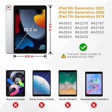 Ukscase Apple iPad 10.2" 9. Nesil / 8. Nesil / 7. Nesil Uyumlu 360° Dönebilen Standlı Kılıf