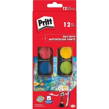 Pritt Sulu Boya 12 Renk Fırça