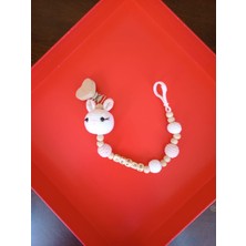 Veniem Amugurumi Tavşa- Çıngıraklı Diş Kaşıyıcı- Emzik Askısı Set