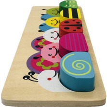 Woody Life Woodylife Ahşap Kafa Eşleltşrme Bultak, 3D Eğitici Puzzle Eğitici Oyuncak
