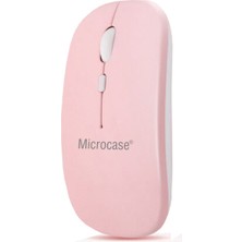 Microcase 800-1200-1600 Dpı Bluetooth Kablosuz Mouse - AL2722 Pembe