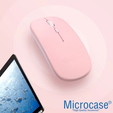 Microcase 800-1200-1600 Dpı Bluetooth Kablosuz Mouse - AL2722 Pembe