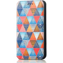 Yihang Boutique Nokia G21 Için Coque-C5 Deri Kartı Tutucu Manyetik Kapak Telefon Kılıfı - Kırmızı (Yurt Dışından)