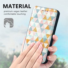 Yihang Boutique Motorola Moto E40  Için Coque-C3 Deri Kartı Tutucu Manyetik Kapak Telefon Kılıfı - Beyaz (Yurt Dışından)