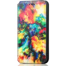 Yihang Boutique Zte Blade V30 Için Coque-C2 Deri Kartı Tutucu Manyetik Kapak Telefon Kılıfı - Sarı (Yurt Dışından)