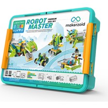 İz Atölye Makerzoid, Robot Master Premium, Robotik Kodlama Seti  600 Parça, 200 Farklı Robot