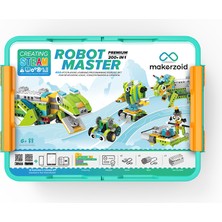 İz Atölye Makerzoid, Robot Master Premium, Robotik Kodlama Seti  600 Parça, 200 Farklı Robot