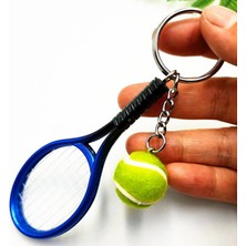 Adet Mini Tenis Raketi Topu Anahtarlık Kolye Çanta Aksesuarları Çanta Spor Reklam Hayranları Için Hatıra Eşyası Anahtarlık