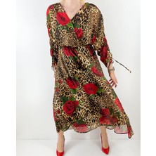 Modaonna Çiçek Desenli Şifon Elbise