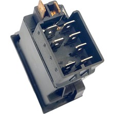 Allestock Universal Sinyal Flaşör Düğmesi Anahtarı 7 Pin Rocker Switch 1695209M1 - Ampullü 24V