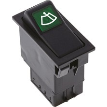 Allestock Universal Silecek Düğmesi Anahtarı 2 Pin Rocker Switch - Ampullü 24V