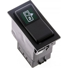 Allestock Universal Kapı Açma 2 Düğmesi Anahtarı 6 Pin Rocker Switch - Ampullü 24V