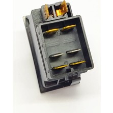 Allestock Universal Otomatik Kontrol Düğmesi Anahtarı 6 Pin Rocker Switch 6VA1 5959 A1A - Ampullü 24V