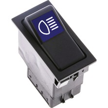 Allestock Universal Uzun Far Düğmesi Anahtarı 3 Pin Rocker Switch - Ampullü 12V