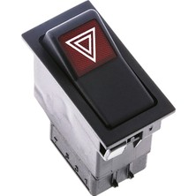 Allestock Universal Sinyal Flaşör Düğmesi Anahtarı 8 Pin Rocker Switch 3611532M1 - Ampullü 24V