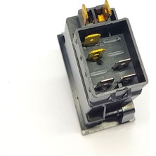 Allestock Universal Iç Aydınlatma Lamba Düğmesi Anahtarı 5 Pin Rocker Switch - Ampullü 24V