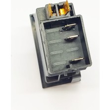 Allestock Universal Mavi Lensli Anahtar Düğme 3 Pin Rocker Switch - Ampullü 12V