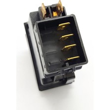 Allestock Universal Silecek Düğmesi Anahtarı 4 Pin Rocker Switch Buton - Ampullü 24V