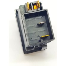 Allestock Universal Arka Pto Yardımcı Kuvvet Düğmesi Anahtarı 2 Pin Rocker Switch Buton - Ampullü 12V