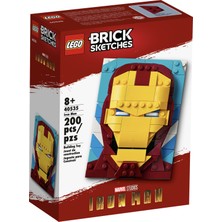 LEGO Brick Sketches 40535 Iron Man (200 Parça)