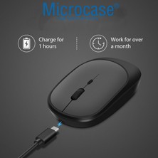 Microcase 1600 Dpı Şarj Edilebilir 2.4 Ghz Bluetooth Kablosuz Mouse - Model AL2674 Siyah