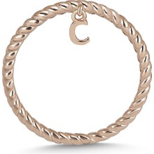 Diamine Rose Renk Minimal C Yüzük