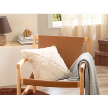 English Home Soft Touch Rabbit Peluş Kırlent Kılıfı 45 x 45 cm Bej