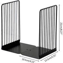 1 Çift Bookends Kitap Standı Destek Basit Demir Masaüstü Kaymaz Raf Raf Tutucu Dergisi Organizatör | Bookends