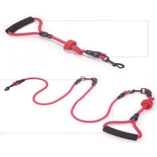 Pet Trackıng Halı Dönüşüm Köpek Kolay Kolu Kolu Ile Ilgili 2 Köpekler Için 1 Leash | Tasmalar (Kırmızı)(Yurt Dışından)