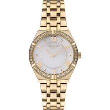 Lee Cooper LC07382.120 Altın Kaplama Taşlı Bayan Kol Saati