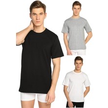 Gümüş 3005 6'lı Paket Kısa Kol Sıfır Yaka Erkek Atlet