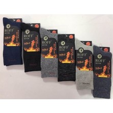 Roff Çorap 6'lı Paket Kışlık Dikişsiz Erkek Termal Çorap