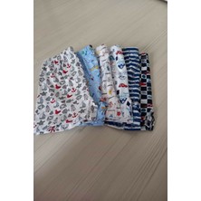 Tutku Elastan Desenli Emprime Erkek Çocuk Boxer 6'lı Paket