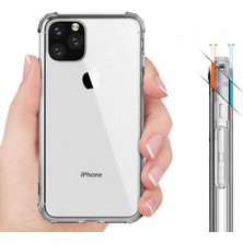 Tekno Grup Apple iPhone 12 Kılıf Ultra Korumalı Şeffaf Anti Shock Kılıf + Nano Ekran Koruyucu