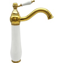 Pure Concept Pure Beyaz Gold Tezgah Üstü Çanak Lavabo Armatürü WG-218