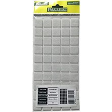 Pacific Mobilya Altı Yapışkanlı Zemin Koruyucu Ses Kesici Keçe Felt 20X20 mm Beyaz