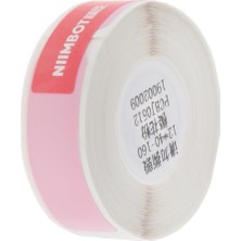 Prettiya Termal Etiket Yazıcı Yırtılmaya Dayanıklı Saf Renk  Etiketi Sticker - Pembe 12 x 40 mm (Yurt Dışından)